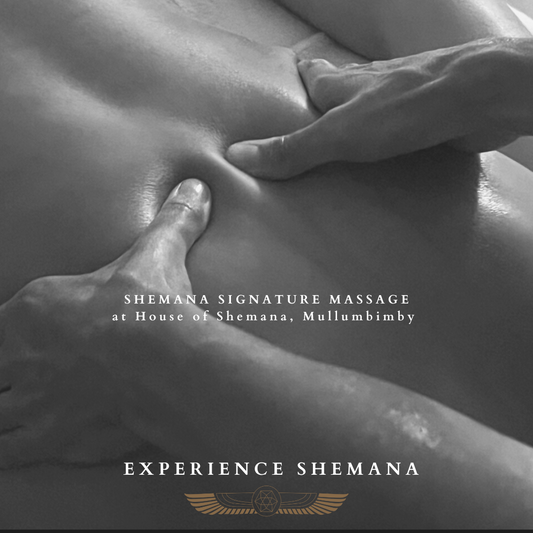 Shemana Signature Massage is a deep fluid style, combining elixir enhancements with CranioSacral alignment techniques, Lomi and Remedial. This luxurious and therapeutic 5 star massage at House of Shemana is the best massage in Byron Bay.